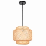 BERTA XL naturalny - jasny brąz Ø50cm. 1xE27 Lampa wisząca