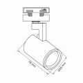 LYNX 1xGU10 złoty reflektor szynowy 1-fazowy goldlux 329547 | 5901508329547