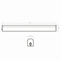 Kinkiet łazienkowy nad lustro z włącznikiem ALEX 60 chrom LED 15W 4000K IP44 szer. 60cm. goldlux