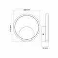 Kinkiet ścienny ROMAN czarny LED 11,5W 4000K goldlux