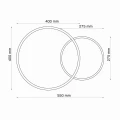 Lampa sufitowa ROMAN 2 biała LED 33W 4000K goldlux