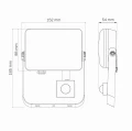 Naświetlacz z czujnikiem ruchu i zmierzchu LED Milky 30W PIR 4000K 2700lm IP65 goldlux