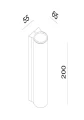 Kinkiet zewnętrzny AKRA biały LED 2x6W 3000K IP54 lucide