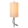 Lampa podłogowa z wysięgnikiem typu snake MAGIC czarny | beżowy E27 + LED 3W 2700K lucide