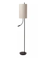 Lampa podłogowa z wysięgnikiem typu snake MAGIC czarny | beżowy E27 + LED 3W 2700K lucide