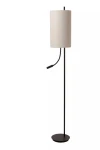 MAGIC czarny | beżowy E27 + LED 3W 2700K Lampa podłogowa z wysięgnikiem typu snake