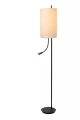 Lampa podłogowa z wysięgnikiem typu snake MAGIC czarny | beżowy E27 + LED 3W 2700K lucide