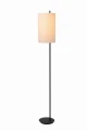 Lampa podłogowa MAGIC czarny | beżowy E27 lucide