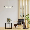 Lampa wisząca LEA 1 nikiel Ø 50cm. LED 20W 4000K goldlux