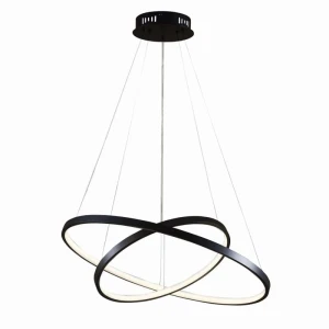 LEA 2 czarna Ø 60cm. LED 35W 4000K Lampa wisząca