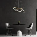Lampa wisząca LEA 2 złota Ø 60cm. LED 35W 4000K goldlux