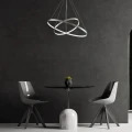 Lampa wisząca LEA 2 nikiel Ø 60cm. LED 35W 4000K goldlux