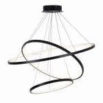 LEA 3 czarna Ø 80cm. LED 60W 4000K Lampa wisząca