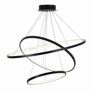 LEA 3 czarna Ø 80cm. LED 60W 4000K Lampa wisząca