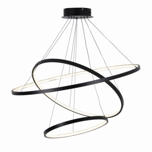 Lampa wisząca LEA 3 czarna Ø 80cm. LED 60W 4000K goldlux