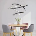 Lampa wisząca LEA 3 czarna Ø 80cm. LED 60W 4000K goldlux