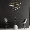Lampa wisząca LEA 3 złota Ø 80cm. LED 60W 4000K goldlux