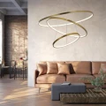 Lampa wisząca LEA 3 złota Ø 80cm. LED 60W 4000K goldlux