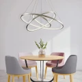 Lampa wisząca LEA 3 nikiel Ø 80cm. LED 60W 4000K goldlux