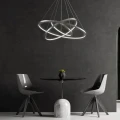 Lampa wisząca LEA 3 nikiel Ø 80cm. LED 60W 4000K goldlux