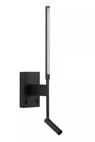 Regulowany kinkiet ścienny z portem ładowania USB FINAN czarny LED 6W + 3W 2700K port USB