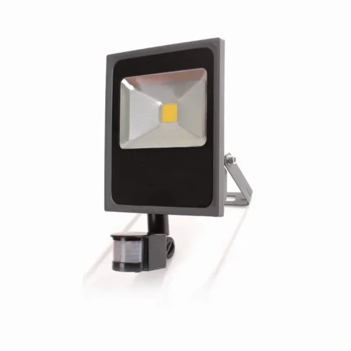 Naświetlacz LED, SLIM, z czujką ruchu PIR, 30W, 2100lm, 6000K, szary, EcoEnergy EE-09-SCP030-6G | 5902431106113