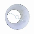 Abażur do lampy podłogowej SCARLET stożek 35cm grey leaves goldlux 330741 | 5901508330741