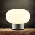 Lampa dekoracyjna stołowa LATTE LED DIM Silver z akumulatorem, 2700K USB-C