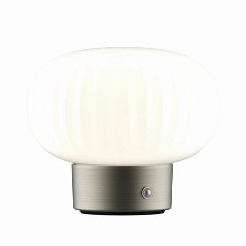 Lampa dekoracyjna stołowa LATTE LED DIM Silver z akumulatorem, 2700K USB-C