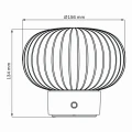 Lampa dekoracyjna stołowa LATTE LED DIM Silver z akumulatorem, 2700K USB-C