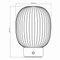 Lampa dekoracyjna stołowa LATTE LED DIM Gold z akumulatorem, 2700K USB-C