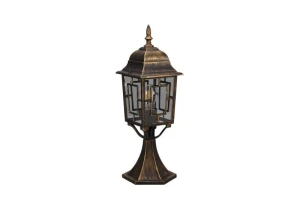 VOLTURNO antyczny rdzawy wys.47cm. E27 IP44 Lampa ogrodowa stojąca