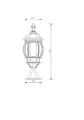Lampa ogrodowa stojąca ELVO czarny mat. wys.49cm. E27 IP44 trio 506960132 | 4017807543827