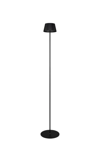 Zewnętrzna lampa tarasowa stojąca SUAREZ czarny mat LED dim. 1,5W 3000K akumulator