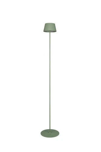 Zewnętrzna lampa tarasowa stojąca SUAREZ pistacjowy LED dim. 1,5W 3000K akumulator