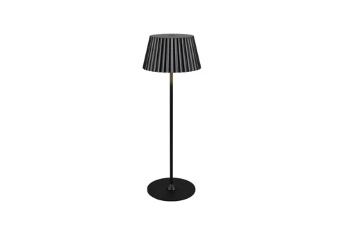Zewnętrzna lampka stołowa SUAREZ czarny mat LED dim. 1,5W 3000K akumulator + stacja ładująca