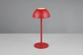 Zewnętrzna lampka stołowa RICARDO czerwony LED 3 step dim. 1,7W 3000K akumulator