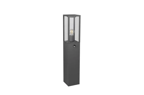 Lampa ogrodowa stojąca z czujnikiem ruchu i zmierzchu GARONNE antracyt wys.80cm. PIR