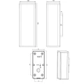 Kinkiet zewnętrzny Garonne biały mat IP44 2xE27 trio 201860231 | 4017807647549
