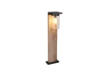 Lampa ogrodowa stojąca Ardila imitacja drewna wys. 65cm. czujnik zmierzchu E27 IP44 trio 511660135 | 4017807603446