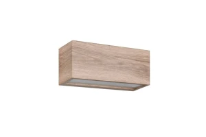 MAYENNE imitacja drewna 2xE14 IP44 Kinkiet zewnętrzny góra-dół