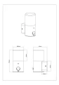 Kinkiet zewnętrzny z czujnikiem ruchu i zmierzchu HOOSIC czarny mat PIR E27 IP44 trio 222260132 | 4017807603620