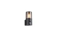 Kinkiet zewnętrzny z czujnikiem ruchu i zmierzchu HOOSIC czarny mat PIR E27 IP44 trio 222260132 | 4017807603620