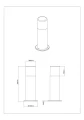 Lampa ogrodowa stojąca HOOSIC czarny mat wys. 30cm. E27 IP44 trio 524060132 | 4017807603606