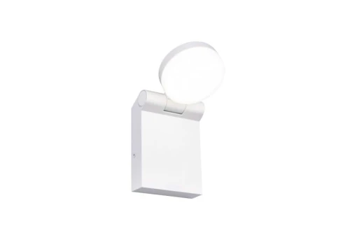 Kinkiet ścienny zewnętrzny uchylny ADOUR biały mat DIP SWITCH LED 7,5W 2300+3000+4000K IP44