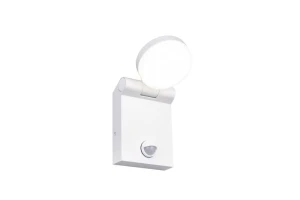ADOUR biały mat PIR DIP SWITCH LED 7,5W 2300+3000+4000K IP44 Kinkiet ścienny zewnętrzny uchylny z czujnikiem ruchu i zmierzchu