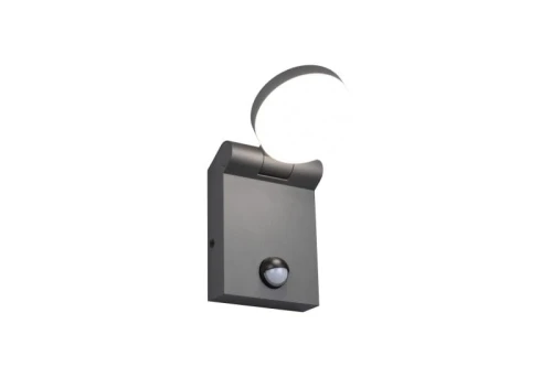 Kinkiet ścienny zewnętrzny uchylny z czujnikiem ruchu i zmierzchu ADOUR antracyt PIR DIP SWITCH LED 7,5W 2300+3000+4000K IP44