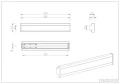 Kinkiet ścienny zewnętrzny góra-dół DAWSON antracyt DIP SWITCH LED 8W 2300+3000+4000K IP54
