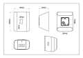 Kinkiet ścienny zewnętrzny góra-dół SANTERNO antracyt DIP SWITCH LED 7,5W 2300+3000+4000K IP54