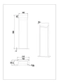 Lampa ogrodowa stojąca SALMON imitacja drewna | antracyt wys.60cm. LED 11W 3000K trio 546960135 | 4017807603729